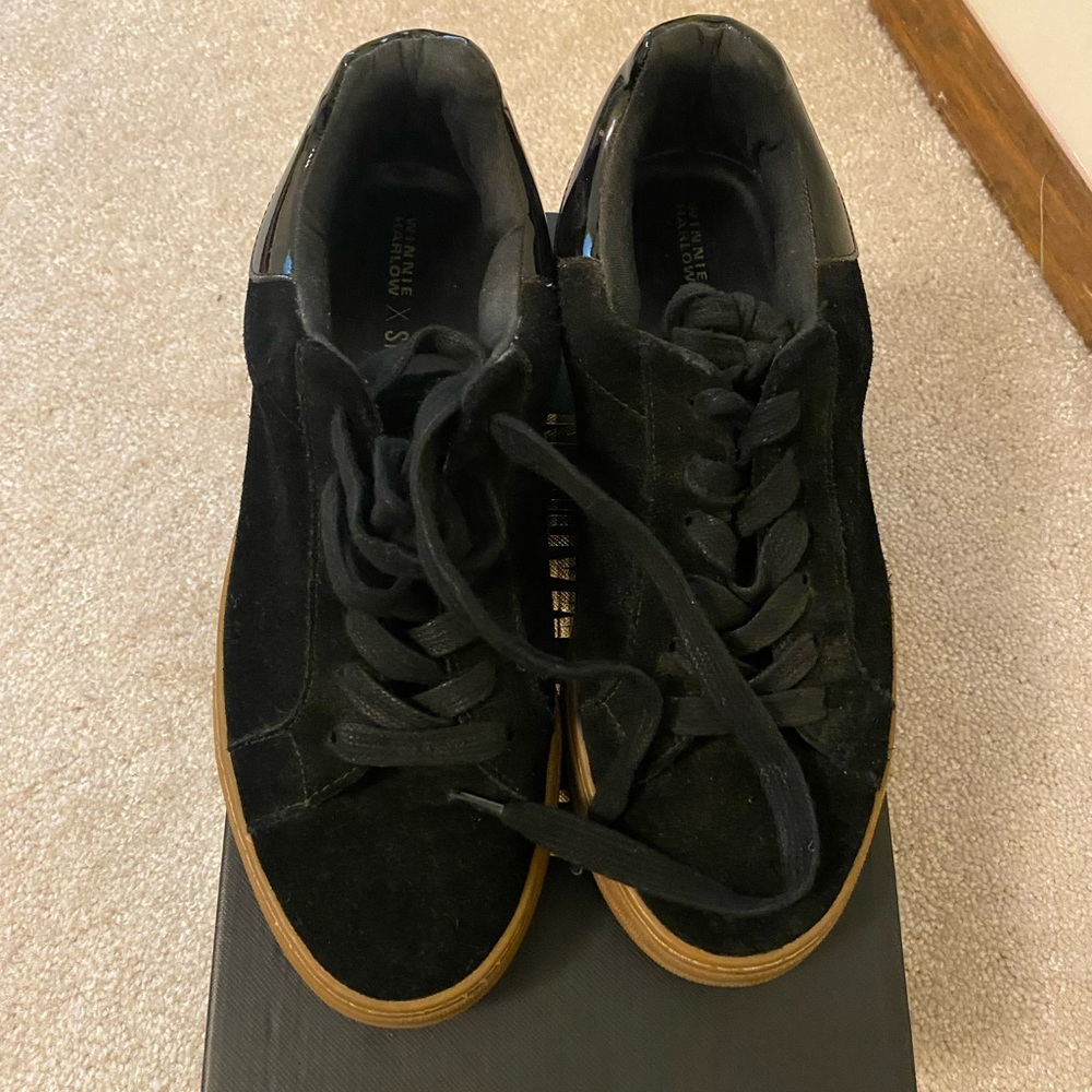 ✨Excellent condition Steve Madden x Winnie Harlow Black Crawler Sneakers
